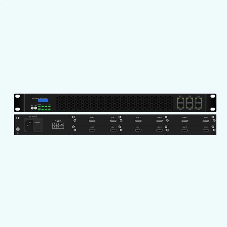 12-канальный HD / 4K-кодер H.264 / H.265 HEVC Live Ip Streaming